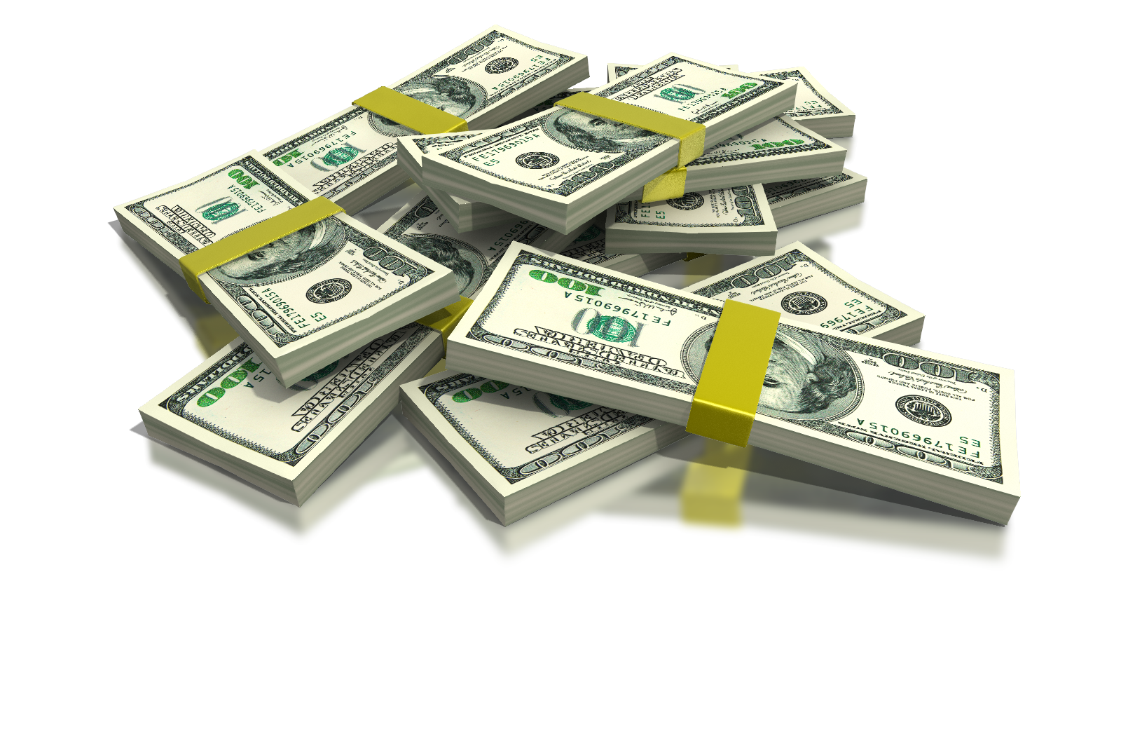 San Francisco-PI Investigation Services.Pile of cash representing hidden assets uncovered by an asset search investigation